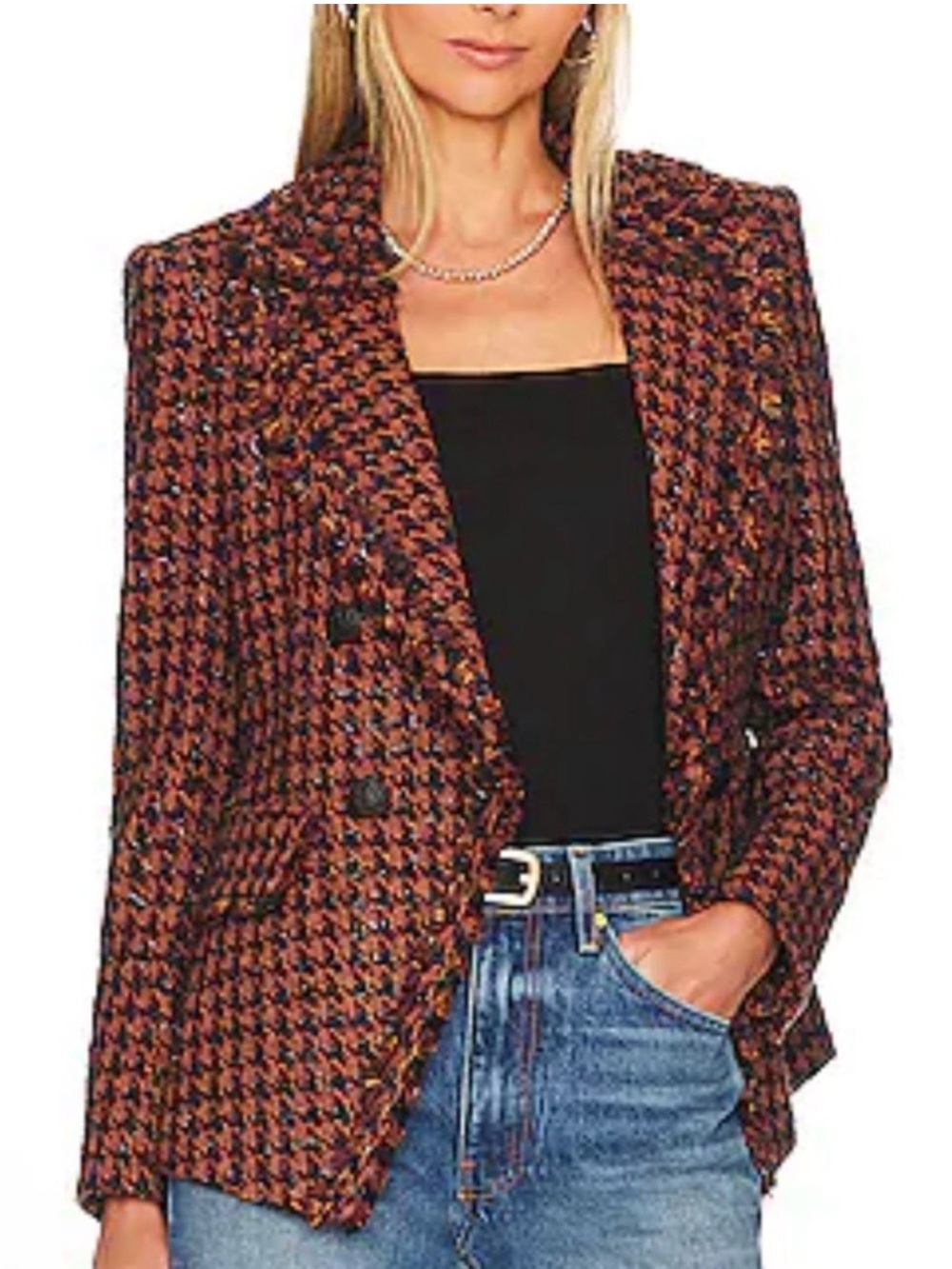 Veronica Beard Taja Houndstooth Jacket NWOT